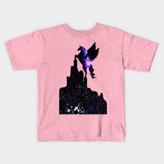 Space dream horse . Kids T-Shirt by SweetPet